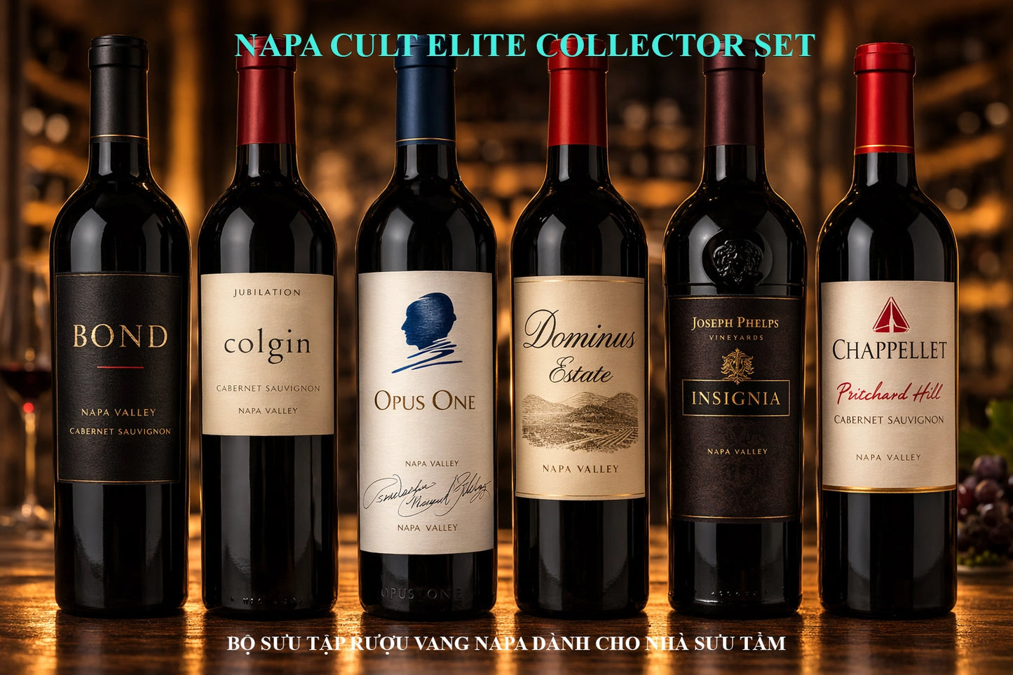 NAPA CULT ELITE COLLECTOR SET - 6 (750ML) BOTTLES