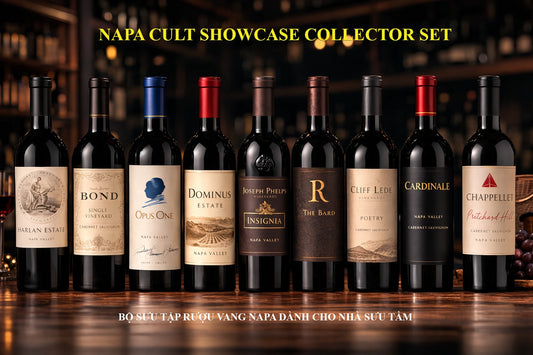 NAPA CULT SHOWCASE COLLECTOR SET - 9 (750ML) BOTTLES